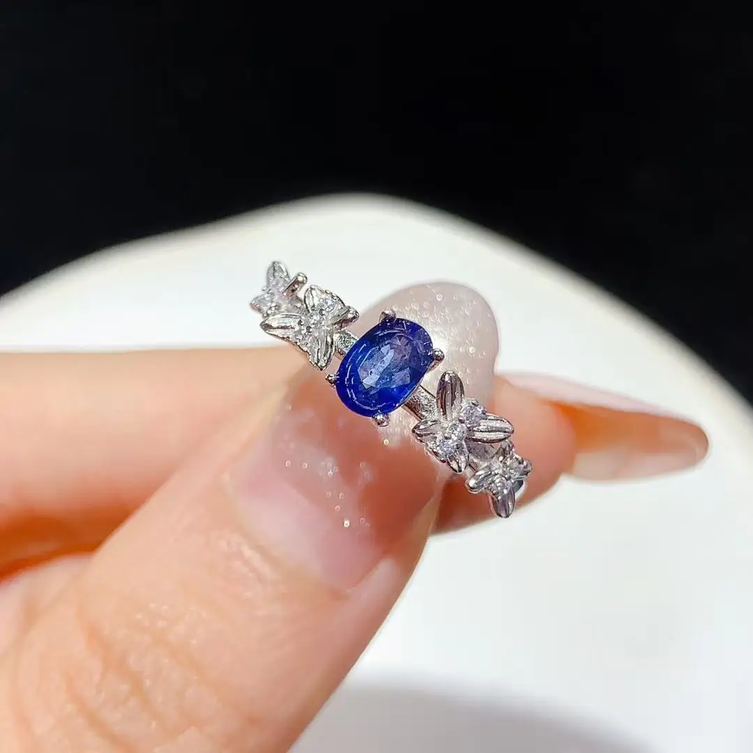 Ethnic Fashion Design - Fashion Butterfly Design Natural Sapphire Ring