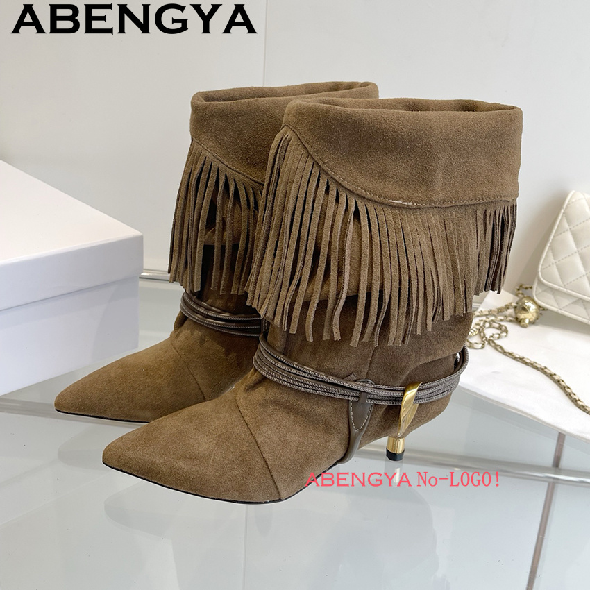 Suede Leather Edge Tassel Desi - Ethnic Fashion Design review and price