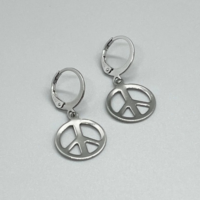 Stainless Steel PEACE SIGN Lev - Go Ethnic Fashion review and price