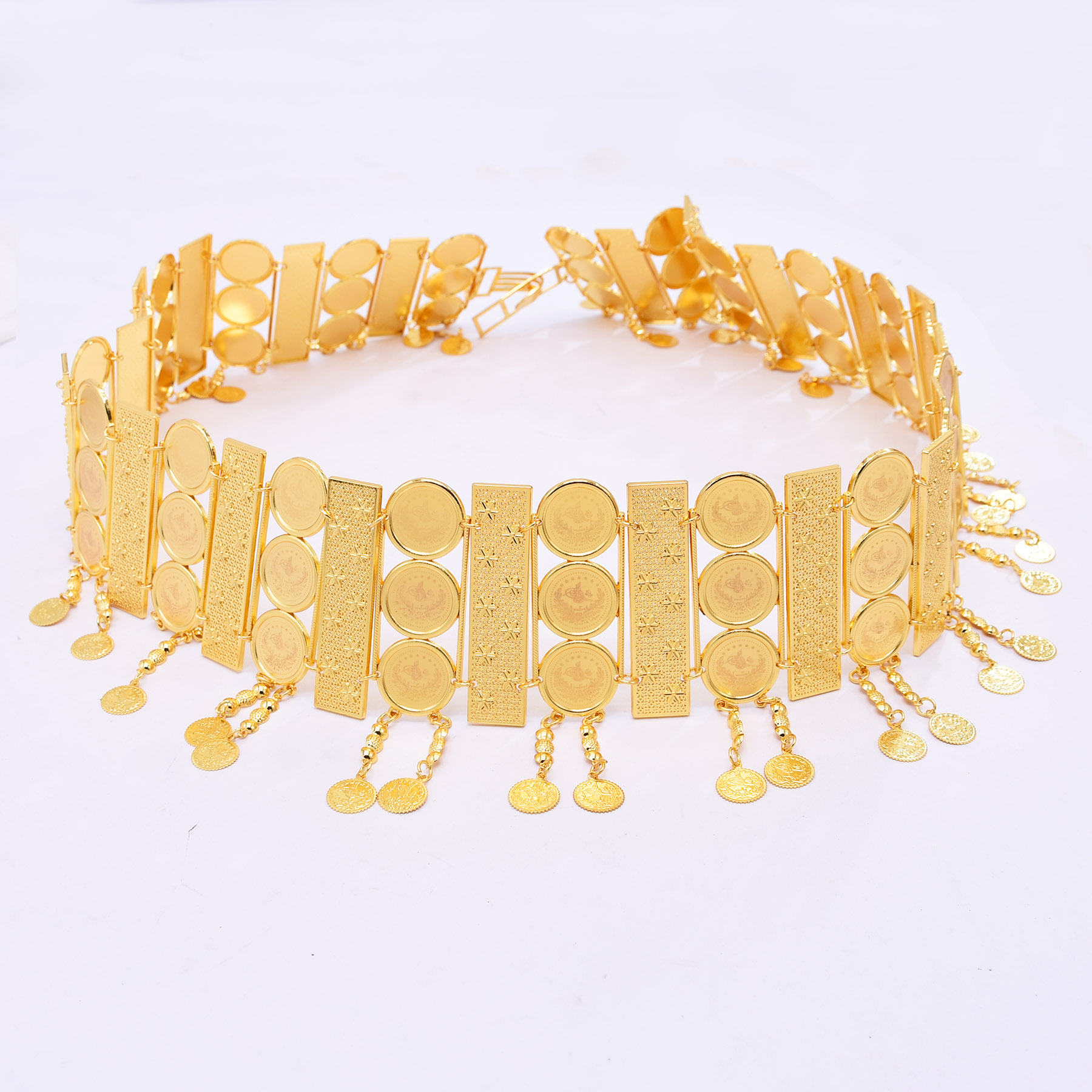3-Row Wide Coin Tassel Belt Bo - Ethnic Fashion Co In review and price