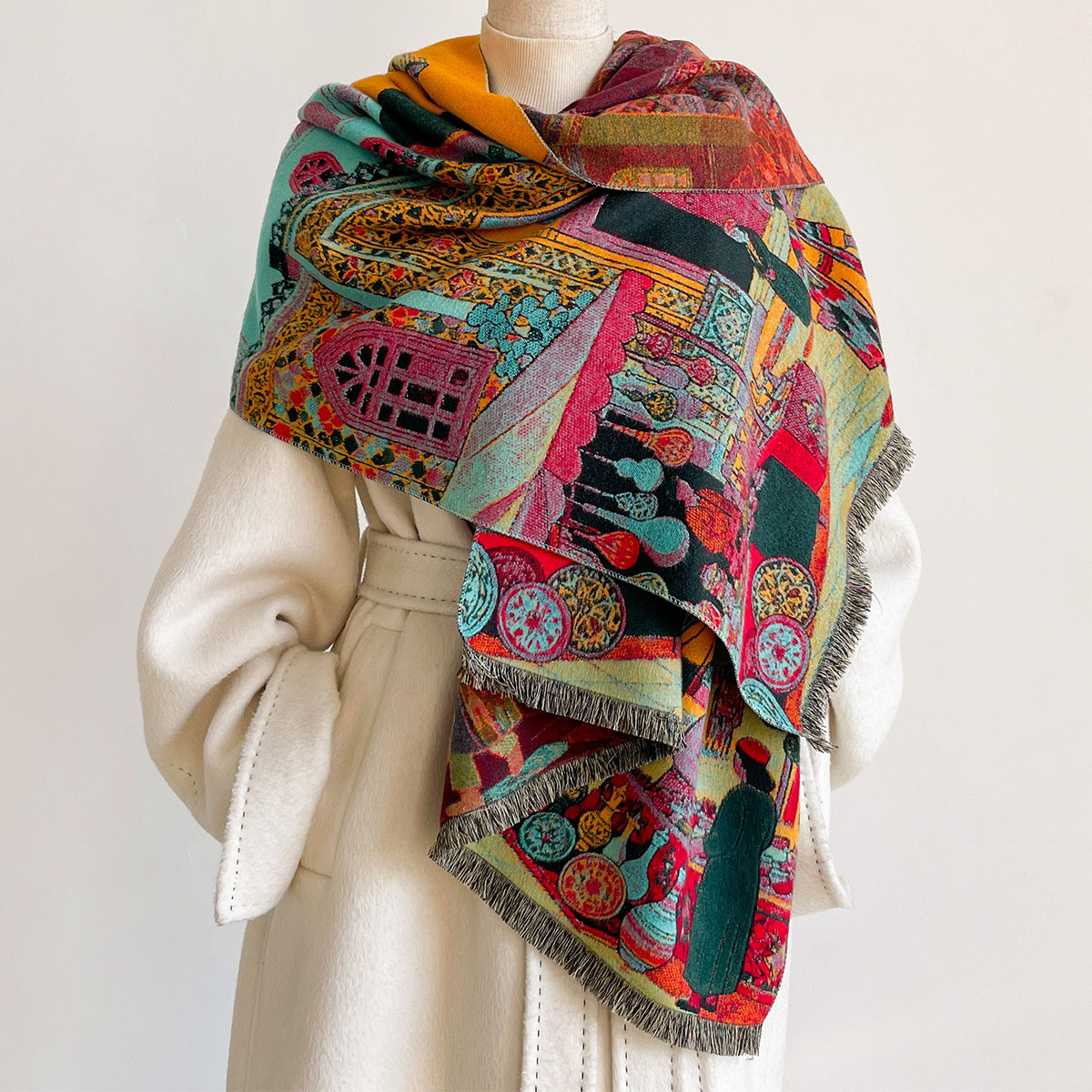 Autumn Winter Women Imitation  - Go Ethnic Fashion review and price