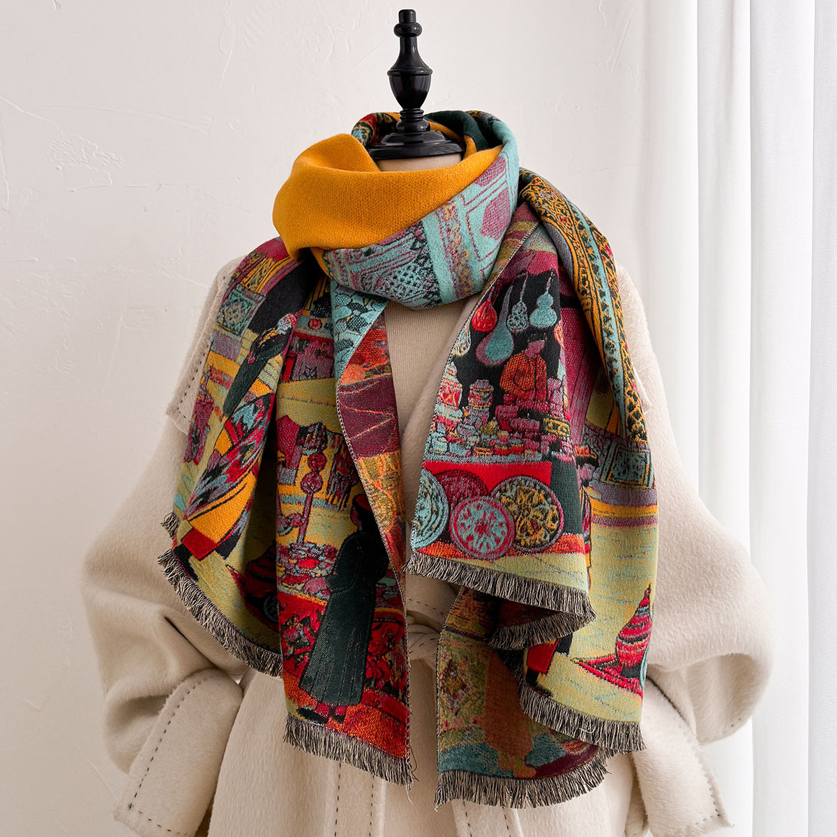 Autumn Winter Women Imitation  - Go Ethnic Fashion review and price