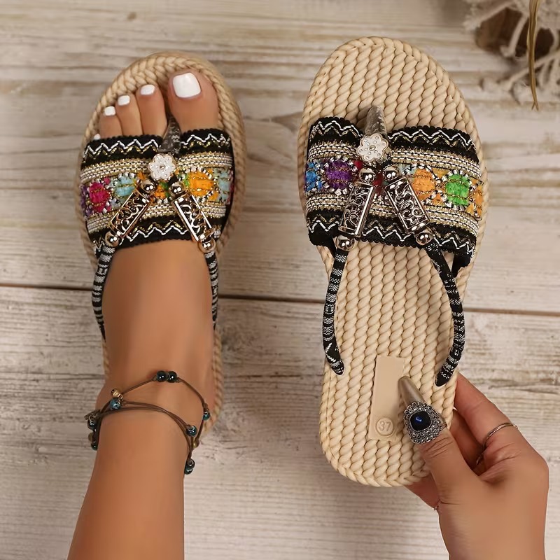 Women Slippers Outdoor Handwov - Ethnic Modern Fashion review and price