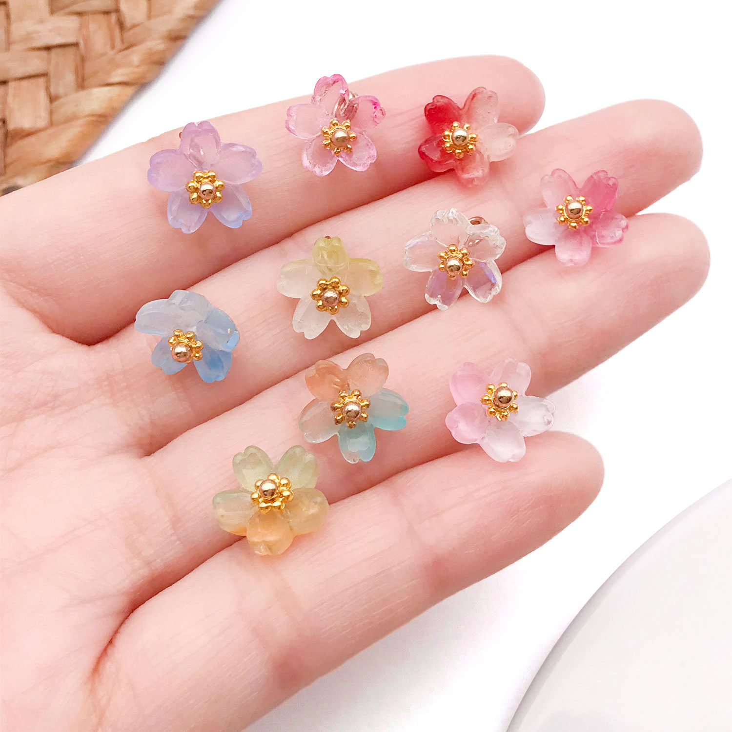 10/20pcs Vibrant Glass Cherry  - Ethnic Modern Fashion review and price